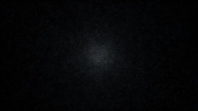 Seamless loop dark universe with stars background. Travel through the galaxy.