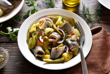Herring and potato salad