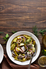 Herring and potato salad