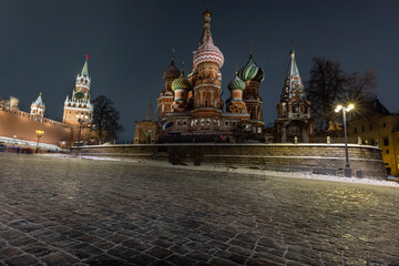 Naklejka premium St. Basil's Cathedral on Red Square Moscow