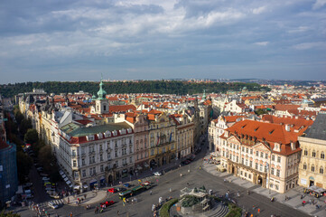 Fototapeta na wymiar Prague, Czech Republic - September, 2021: Old Town Square in Prague