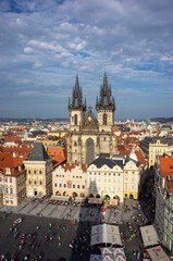 Obraz premium Prague, Czech Republic - September, 2021: Old Town Square in Prague