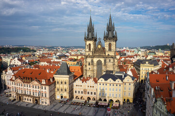 Fototapeta premium Prague, Czech Republic - September, 2021: Old Town Square in Prague