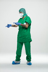 Infirmière protection hôpital Covid 19