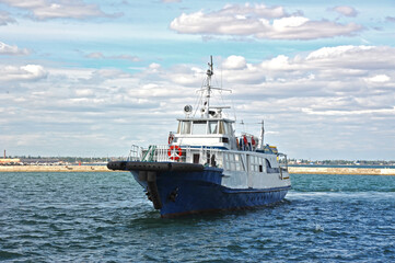 Steamboat in port