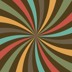 Abstract Starburst, or Sunburst Backdrop in Red, Light-Blur, Gray, Yellow, and Green Colors. Abstract Twisted Colorful Sunlight Design Wallpaper for Template Banner Social Media Advertising