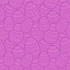 Easter seamless pattern with eggs for wallpaper and fabrics and textiles and packaging and gifts 