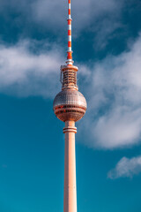 Berliner Fernsehturm or the TV Tower of Berlin, Germany