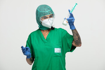 Infirmière protection hôpital Covid 19