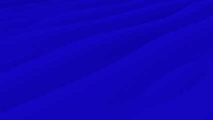 Blue desert with dunes. Beautiful abstraction with smooth diagonal lines. Blue texture. 3D image.