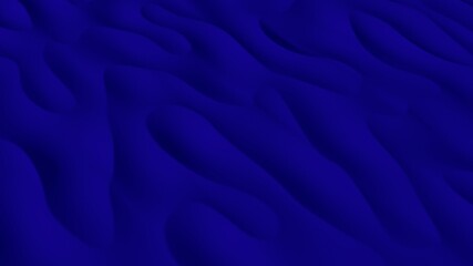 Obraz premium Dark blue desert with smooth dunes. Beautiful abstraction with diagonal lines. Dark blue texture. 3D image. 