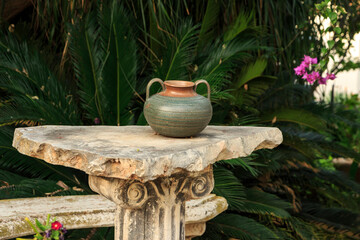 Design on a garden plot near the house