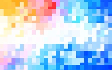 Light Blue, Red vector backdrop with rhombus.