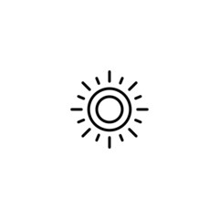 Fototapeta premium Sun icon, sun symbol vector for web