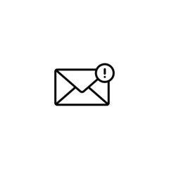 envelope icon  vector for web