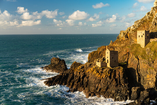 Ruins of Botllack Mine in Cornwall, England