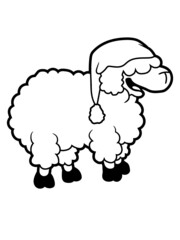 Glückliches lustiges Schaf 