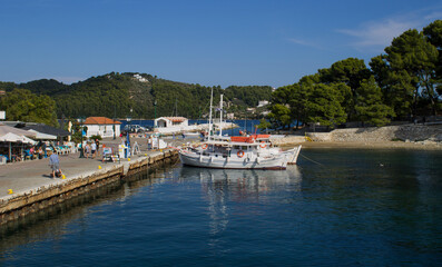 Fototapeta na wymiar BEAUTIFUL ISLAND SKIATHOS IN GREECE