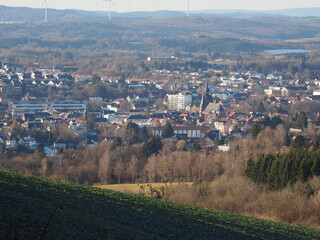 Sankt Wendel – Kreisstadt im Saarland im Herbst Winter