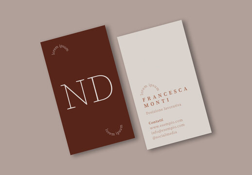 Biglietto da visita semplice e affidabile