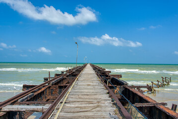 Fototapeta premium Mannar Island pier, Sri Lanka