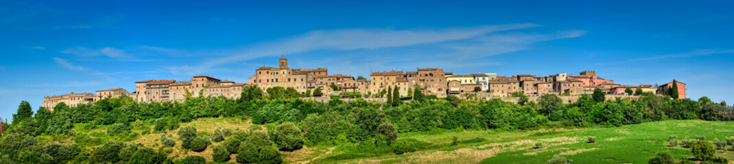 A panoramic view of Casole d'Elsa