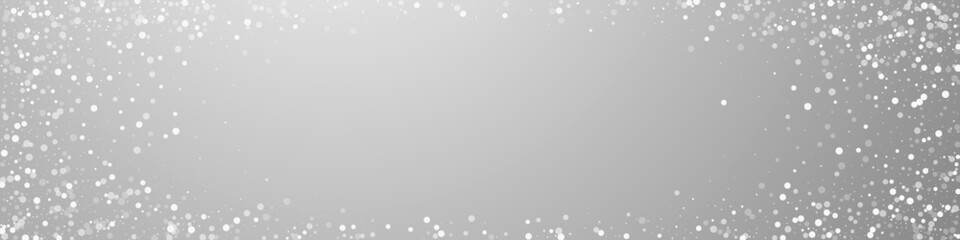 Random white dots Christmas background. Subtle fly