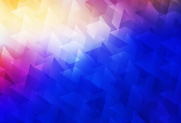 Obraz premium Light Pink, Blue vector backdrop with rhombus.