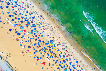 Fototapeta na wymiar Virginia Beach Oceanfront Aerial Photography