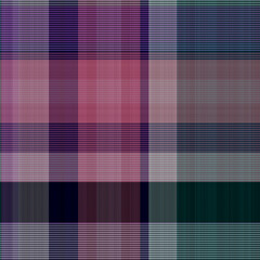 Colorful winter masculine seamless plaid texture. Multicolor space dyed effect checker background. Woven tweed pattern tile.  - obrazy, fototapety, plakaty