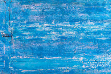 Fototapeta na wymiar Blue painted wood background and texture