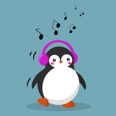 penguin dance music