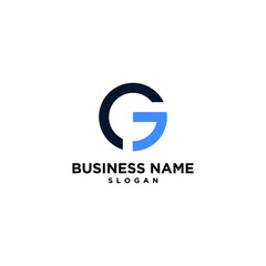 Abstract Letter G Simple Modern Logo Vector Design