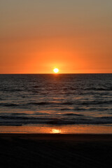 Mazatlán en los atardeceres de México en el océano pacífico