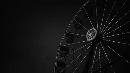 Deurstickers wheel in the night © LerchMedia