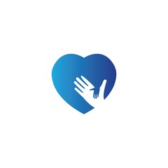 Hand care logo template vector design