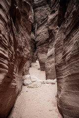 Bulbous Walls of Buckskin Gulch Canyon