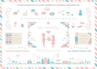 バレンタイン　イラスト　素材集　3