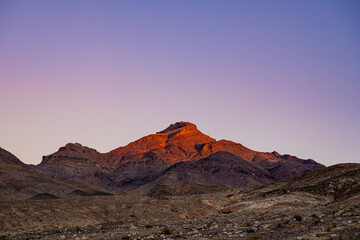 Fototapeta premium Corkscrew Mountain Glows Red In Morning Light