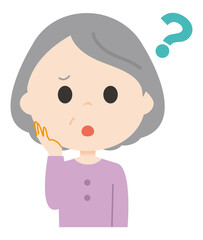 女性　疑問　高齢者