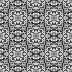 Orient classic dark pattern. Seamless abstract blacka nd white background with vintage elements. Orient background. Ornament for wallpaper and packaging