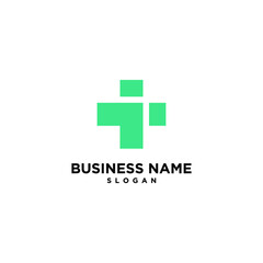 Abstact Medical Healthcare Plus Logo SImple Vector Design