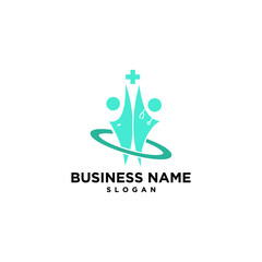 Abstarct Human Medicine Logo Vector Simple Modern