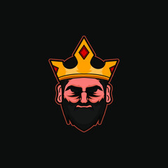 King Simple Logo Vector Design

