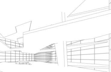 sketch of building