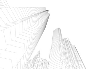 Fototapeta premium skyscrapers style