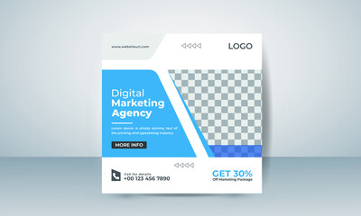 Creative unique editable Social media post design template. Suitable for post and web or ads. good template for advertising on internet ads, creative concept vector