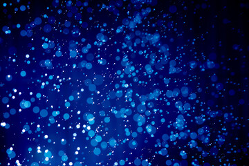 Obraz premium Abstract blue bokeh