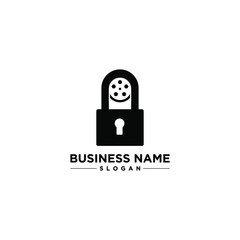 Film Lock Design Black Vector Design 