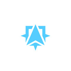 North Arrow Compass N Icon Logo Vector Design 